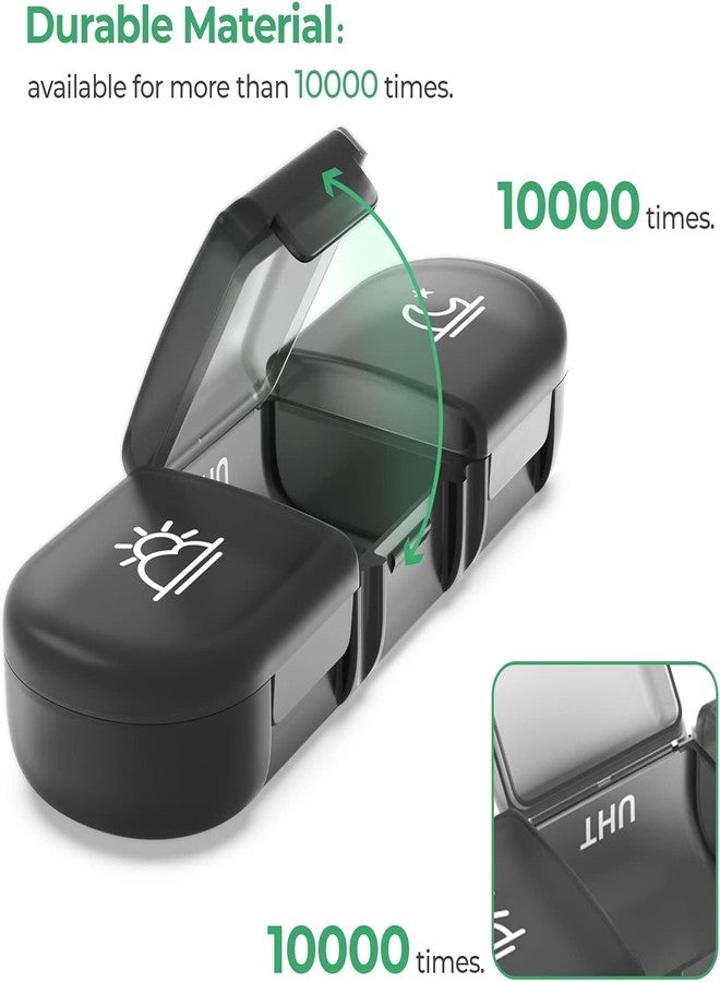 Feinerman Weekly Medicine Organizer Box 3 Times a Day - Large Capacity Pill Box for 7 Days, Travel Tablet Storage Case, Vitamin and Supplement Organizer, Pill Dispenser for Home & Office - Image 4